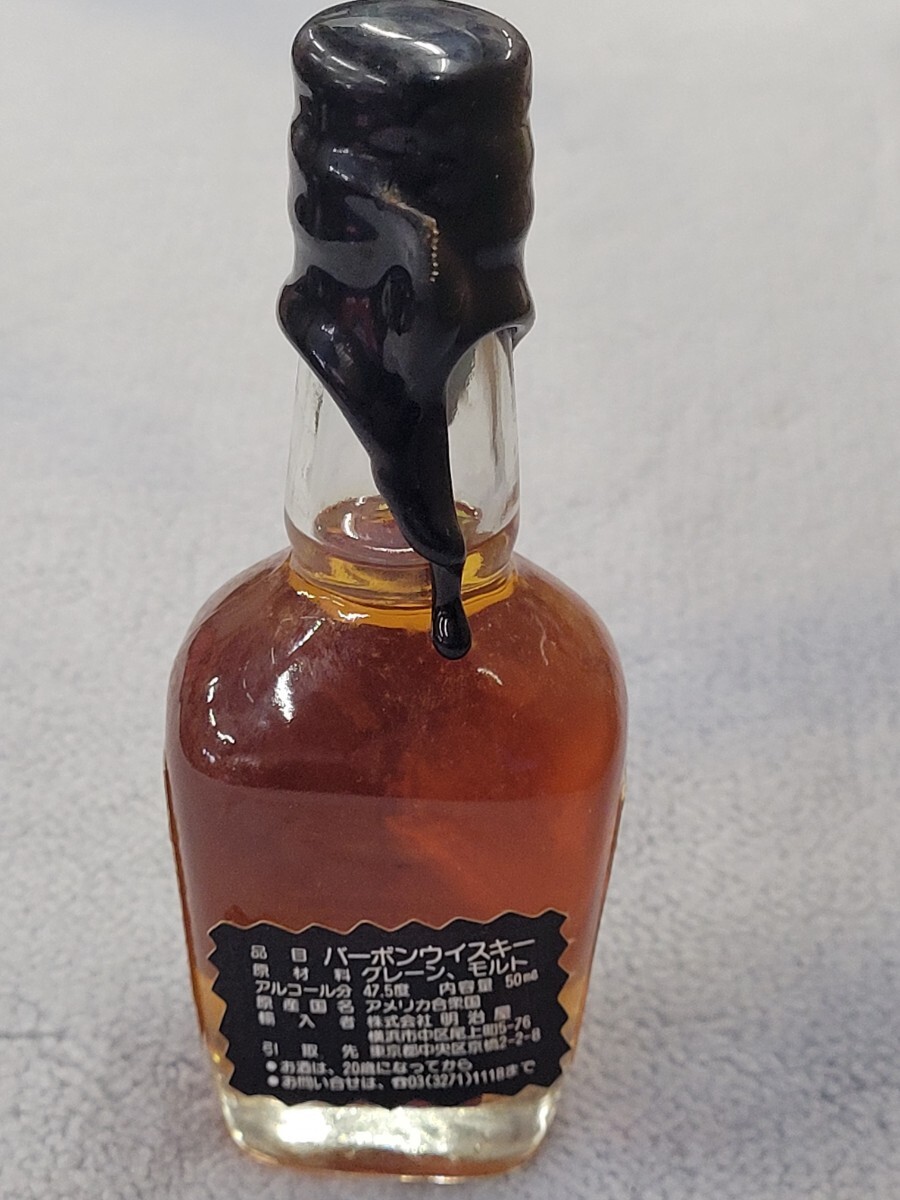 未開封 メーカーズマーク ブラックトップ ミニボトル 50ml 未開封 メーカーズマーク ブラックトップ ミニボトル 50ml