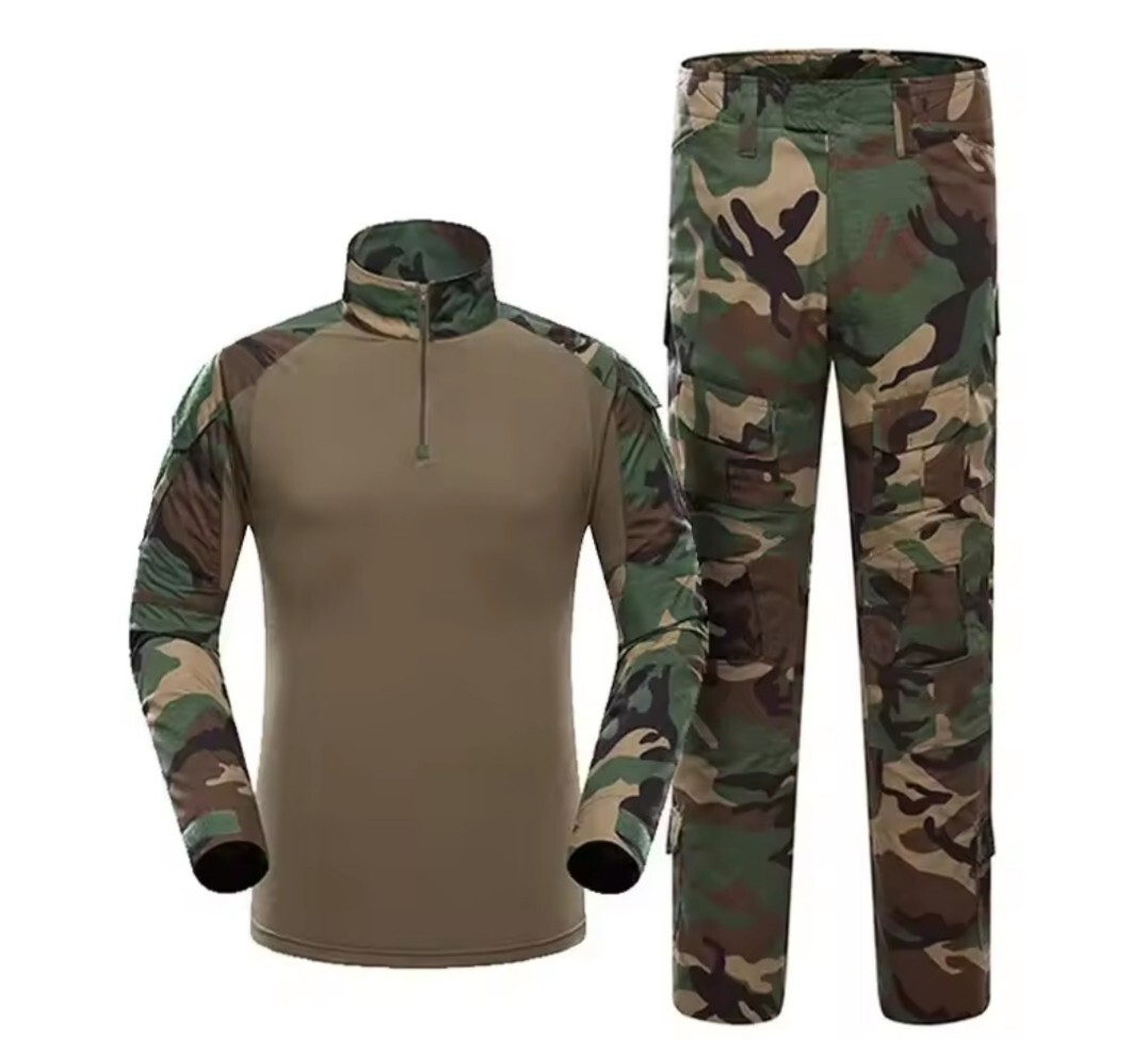 BDU コンバットシャツ パンツ 上下セット / ウッドランド L BDU コンバットシャツ パンツ 上下セット / ウッドランド L