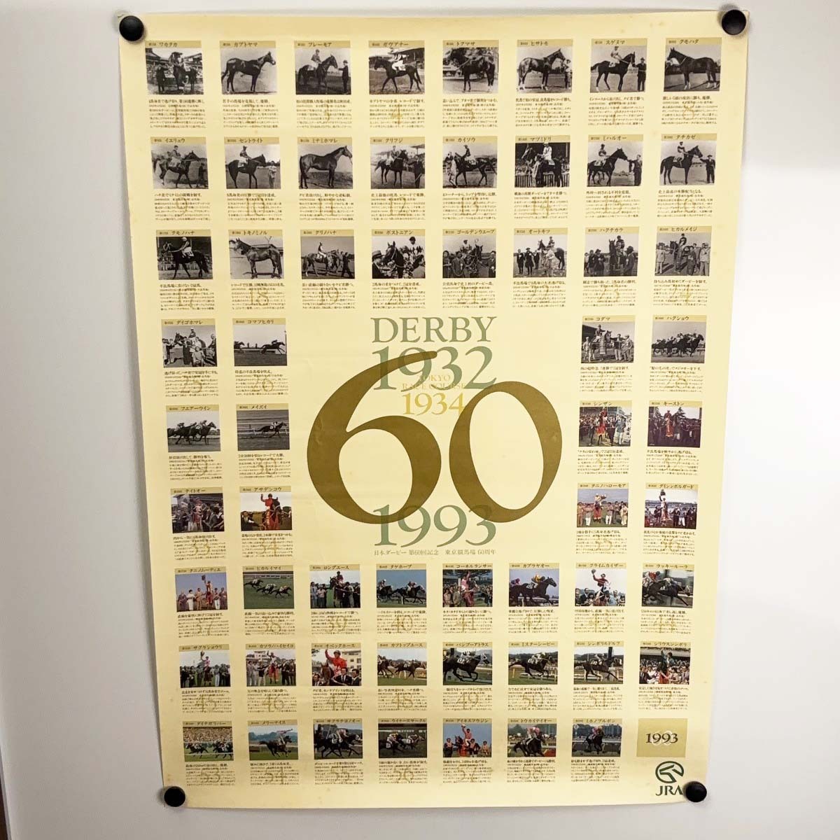中古】日本ダービー第60回記念 ポスター B2サイズ 競馬 JRA(競馬 中古】日本ダービー第60回記念 ポスター B2サイズ 競馬 JRA(競馬