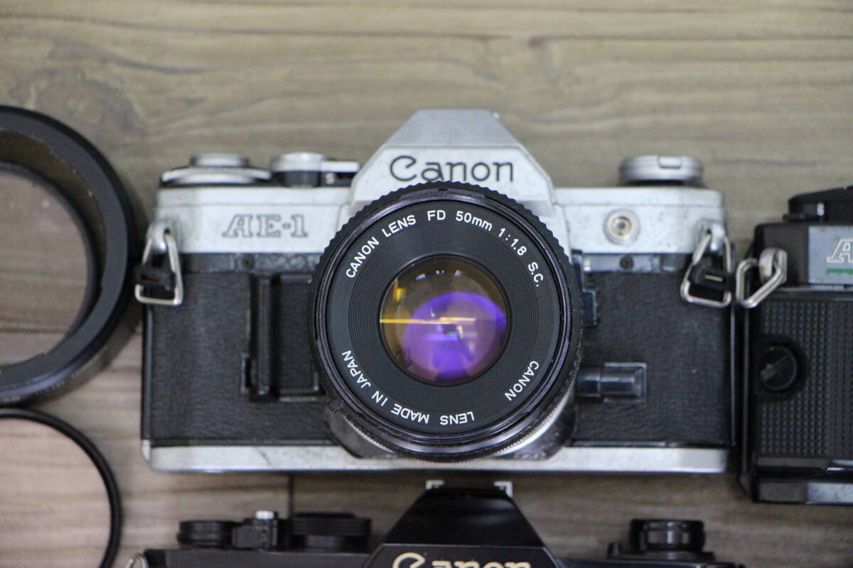 9 キャノン 一眼レフフィルムカメラ まとめ canon AE-1 50mm f1 9 キャノン 一眼レフフィルムカメラ まとめ canon AE-1 50mm f1