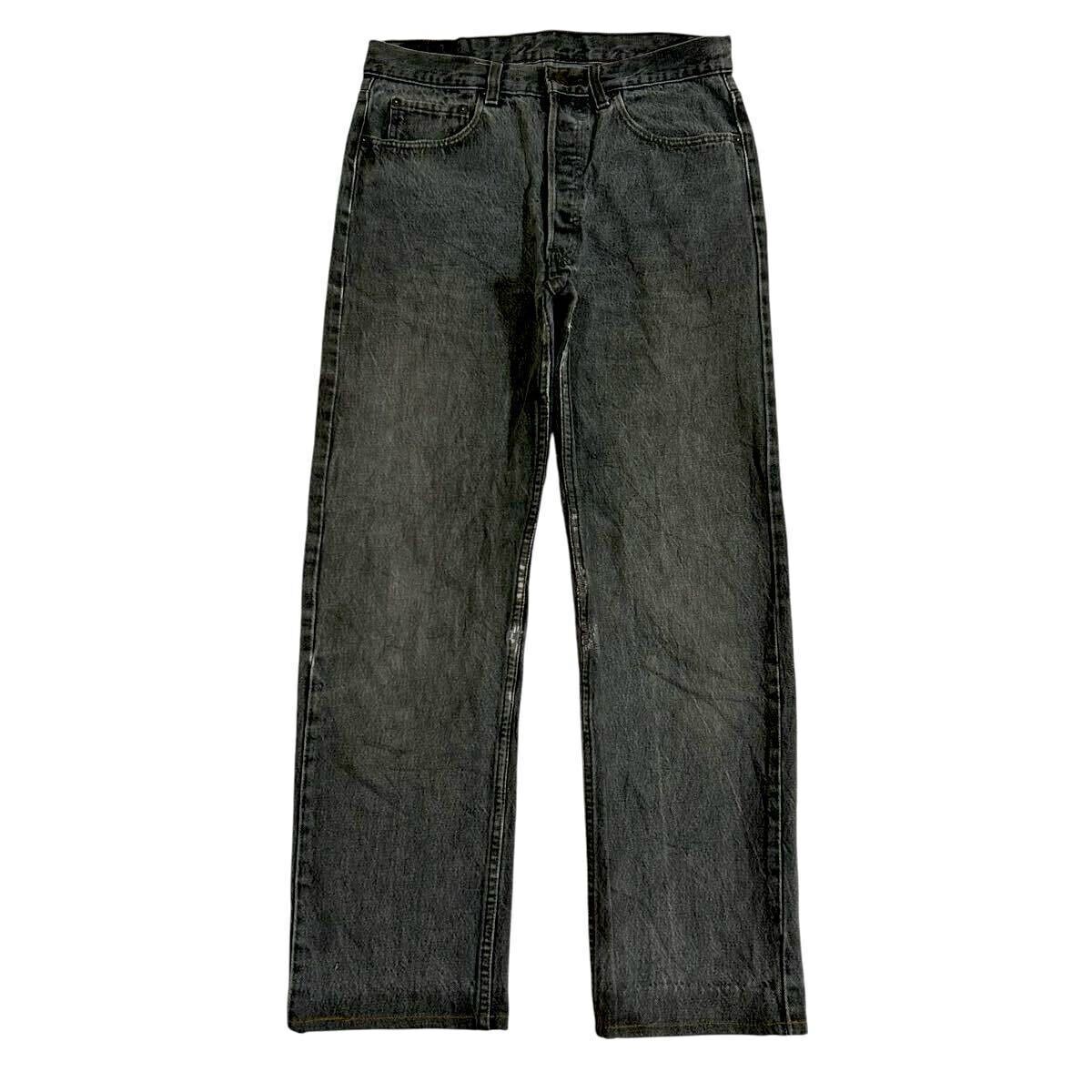 先染め 80s 90s LEVI'S 501 ブラックデニム W32 ビンテージ / 80 先染め 80s 90s LEVI'S 501 ブラックデニム W32 ビンテージ / 80