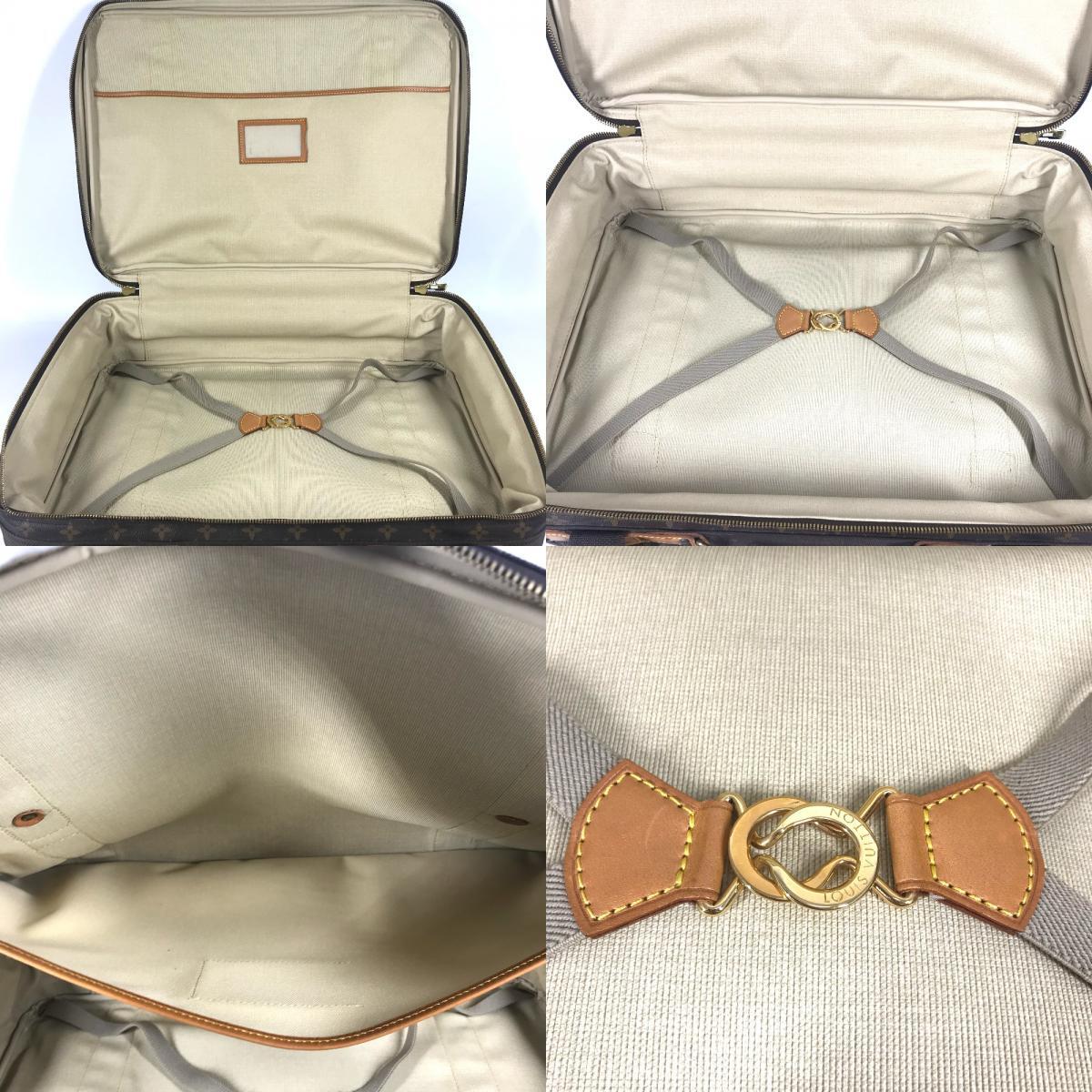 LOUIS VUITTON ルイヴィトン M23356 サテライト53 カバン トラベルバッグ 旅行 モノグラム ボストンバッグ ブラウン ユニセックス【中古】_画像10