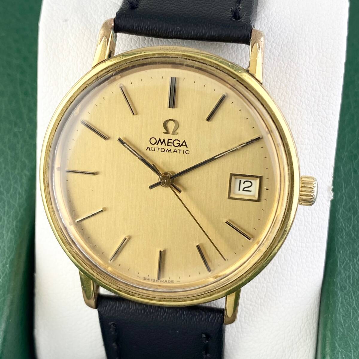 1円〜】OMEGA オメガ 腕時計 メンズ AT 自動巻 ゴールド文字盤 1円〜】OMEGA オメガ 腕時計 メンズ AT 自動巻 ゴールド文字盤