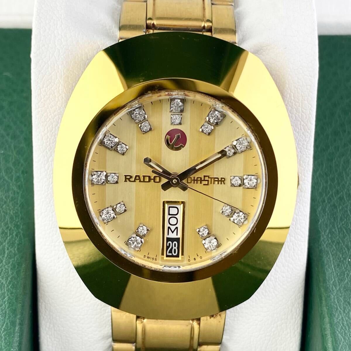 内祝い】 ラドー RADO ダイヤスター デイト QZゴールド文字盤 3 内祝い】 ラドー RADO ダイヤスター デイト QZゴールド文字盤 3