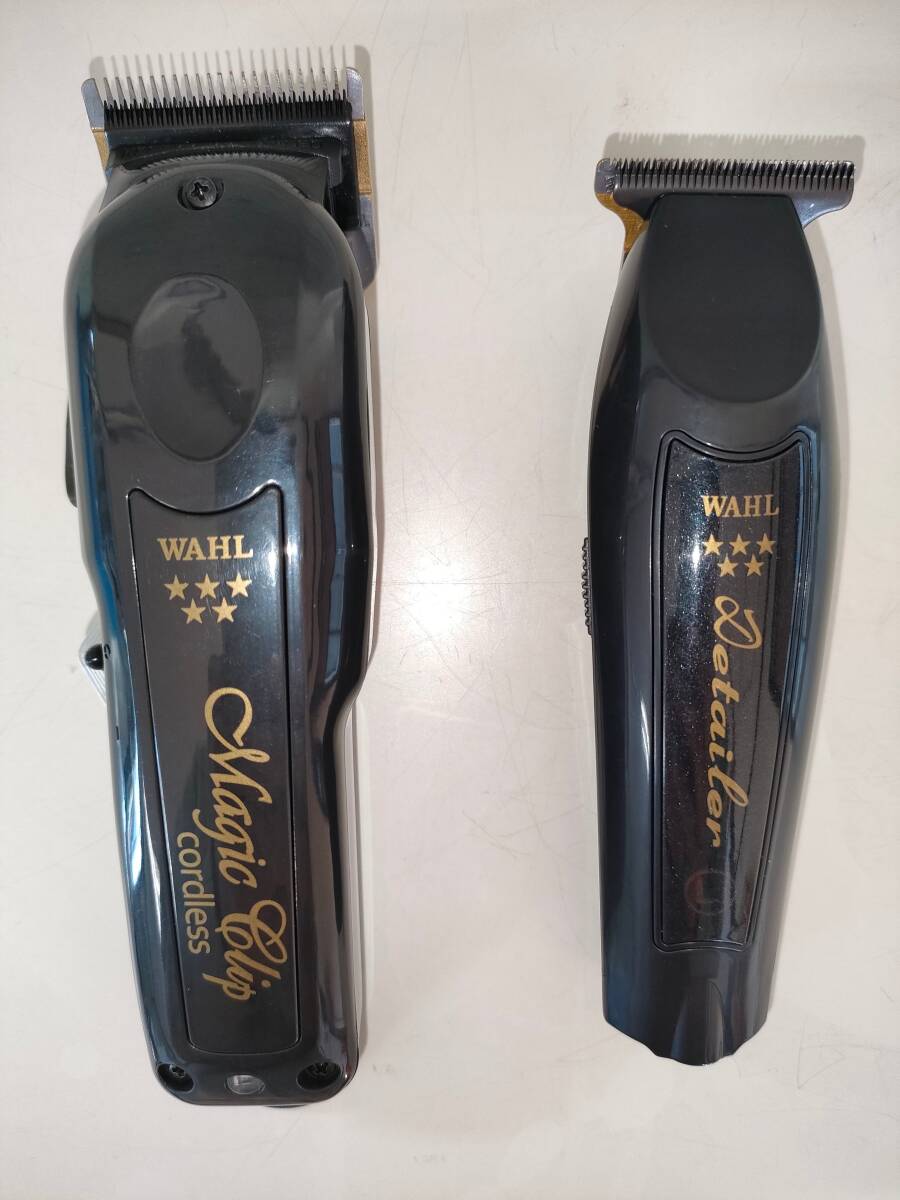  новый товар не использовался бесплатная доставка WAHL CORDLESS MAGIC CLIP DETAILER 2 шт. комплект wall беспроводной Magic зажим ti Taylor 
