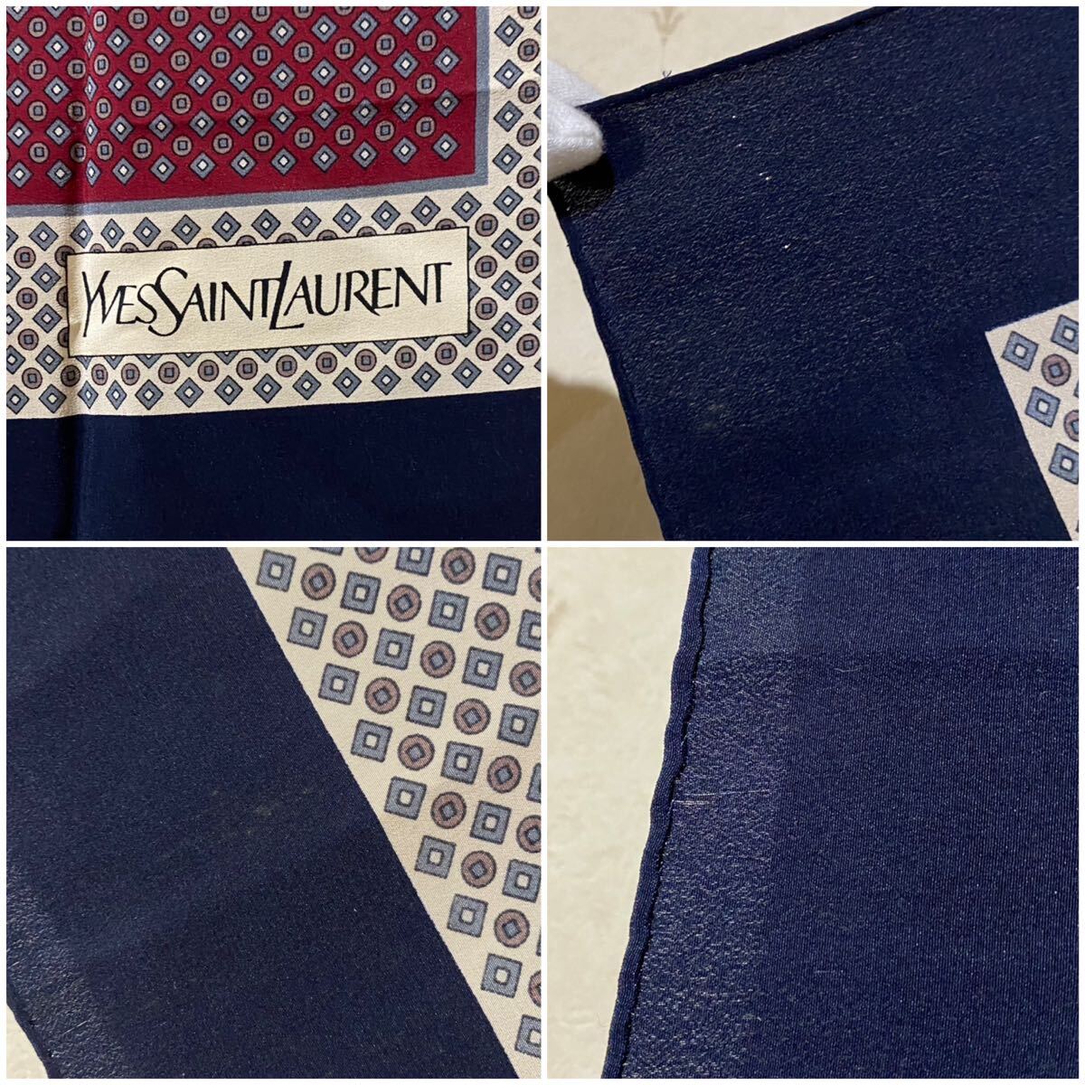 Yves Saint Laurent シルクスカーフ 総柄 サンローラン|Yahoo Yves Saint Laurent シルクスカーフ 総柄 サンローラン|Yahoo