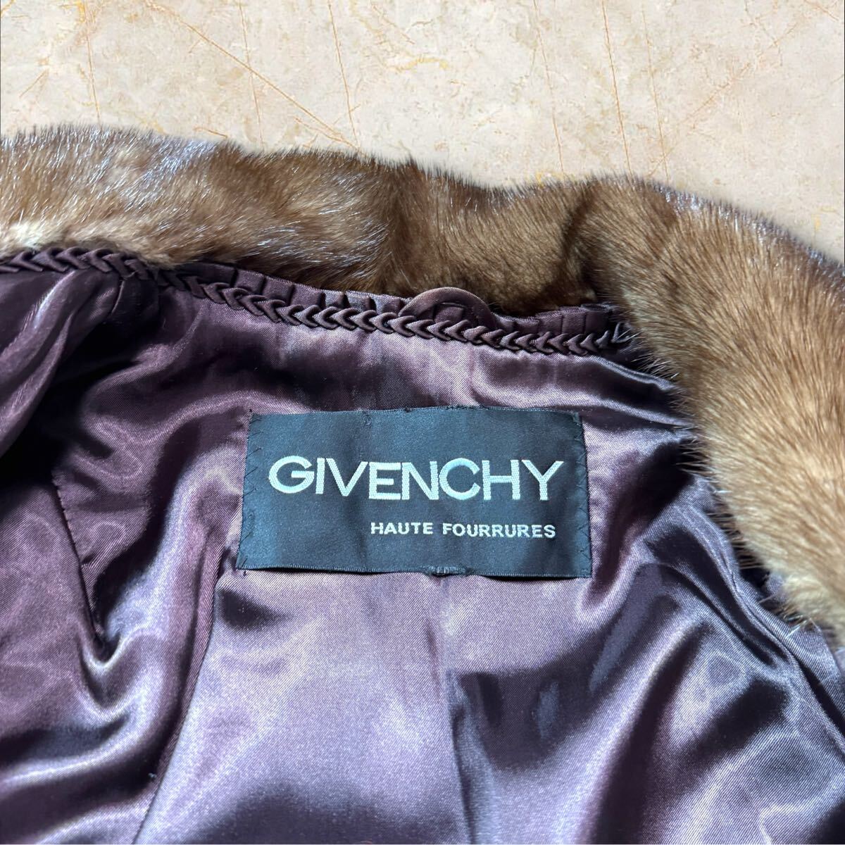 最高級 GIVENCHY ジバンシー ミンク デザイン ハーフコート 毛皮 最高級 GIVENCHY ジバンシー ミンク デザイン ハーフコート 毛皮