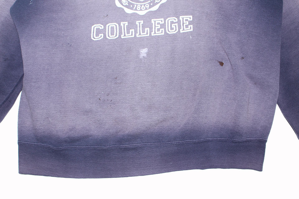 60*S CHATHAM COLLEGE SUN FADED SWEATSHIRT Vintage тренировочные брюки солнечный fe- Donna s темно-синий 