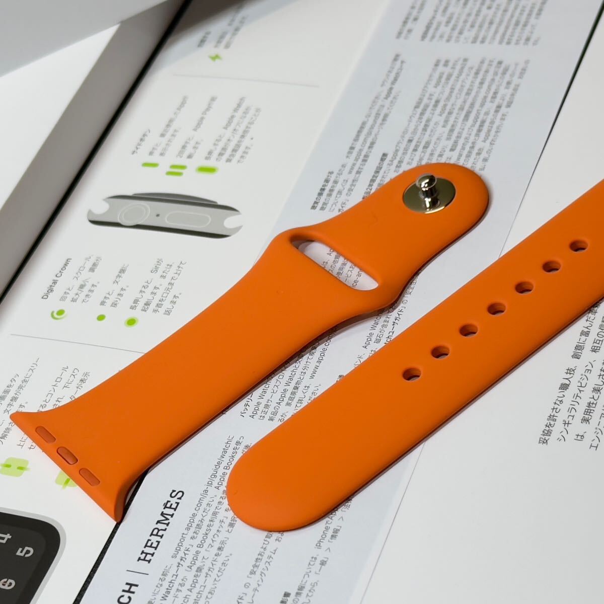 即決 美品 Apple Watch HERMES 限定 オレンジ スポーツバンド 即決 美品 Apple Watch HERMES 限定 オレンジ スポーツバンド