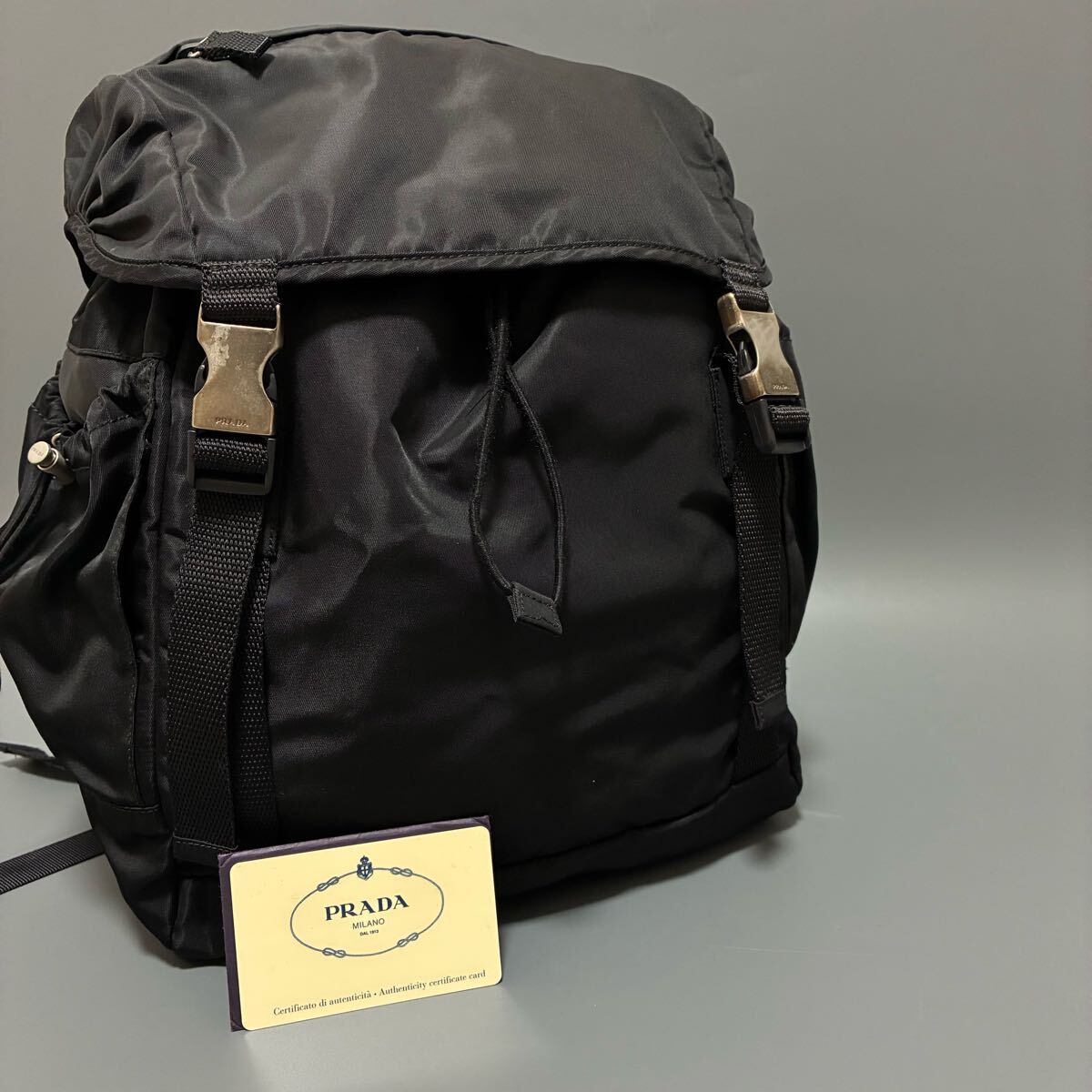 1円 PRADA プラダ テスートナイロン リュックサックデイパック 1円 PRADA プラダ テスートナイロン リュックサックデイパック