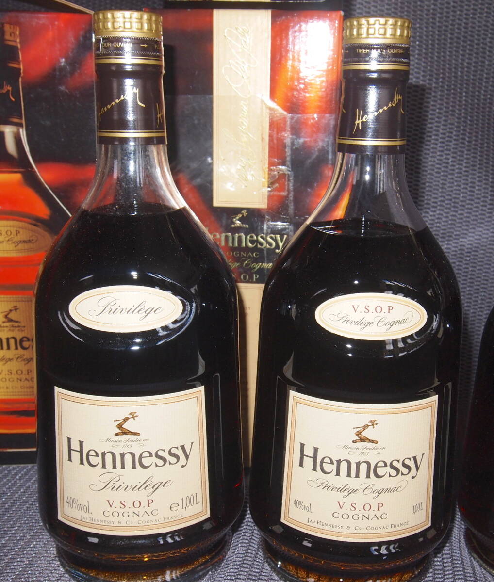 HENNESSY VSOP cognac 希少古酒、1000m 2本/700m 2本、金 HENNESSY VSOP cognac 希少古酒、1000m 2本/700m 2本、金
