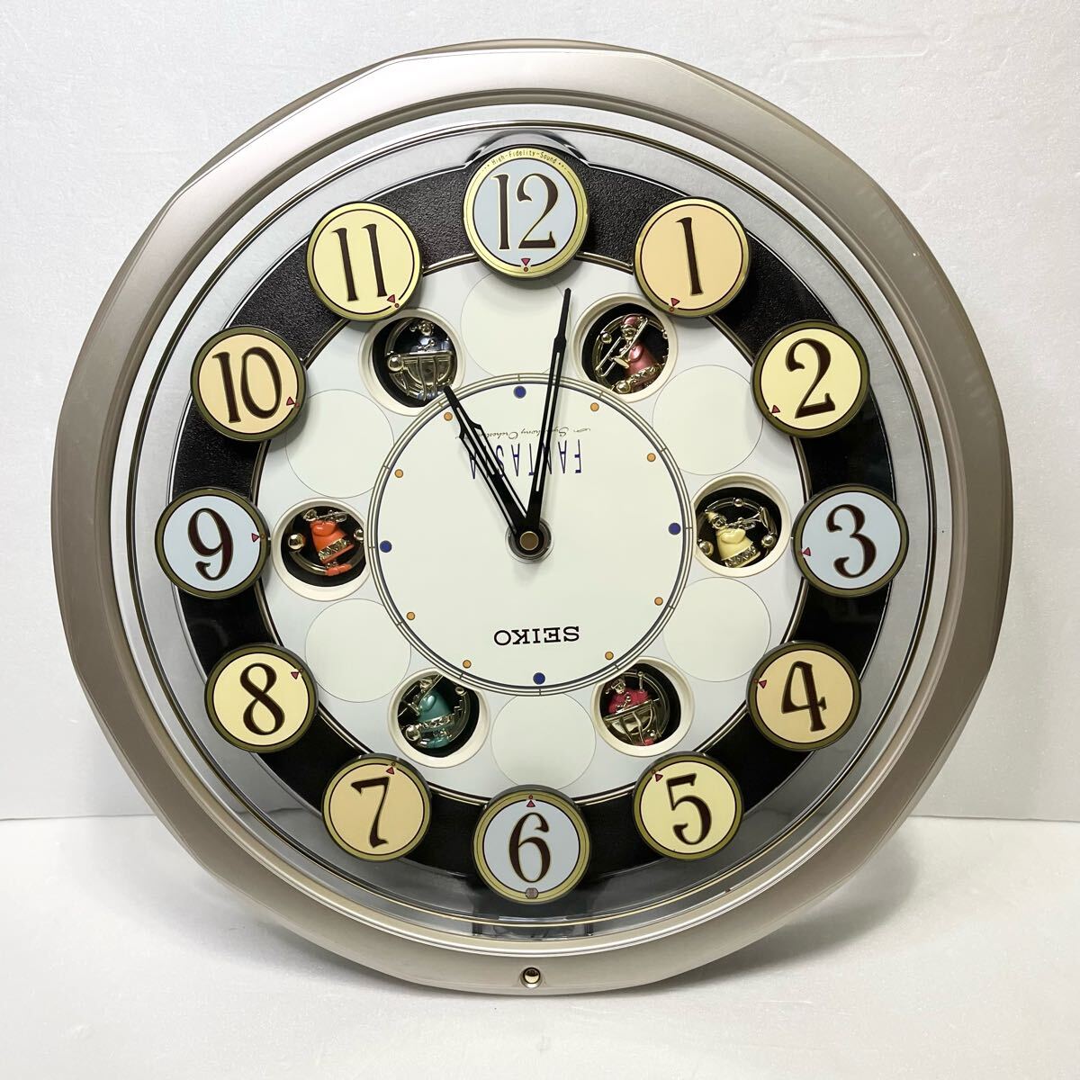 動作良好】SEIKO セイコー ファンタジア からくり時計 RE546S 動作良好】SEIKO セイコー ファンタジア からくり時計 RE546S