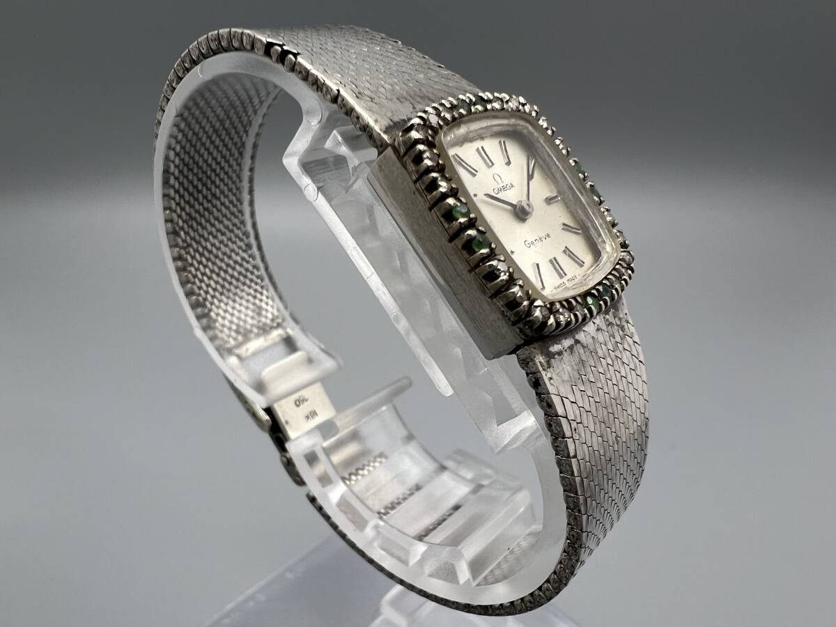 P52☆不動品 OMEGA オメガ Geneve ジュネーブ ダイヤベゼル 手 P52☆不動品 OMEGA オメガ Geneve ジュネーブ ダイヤベゼル 手