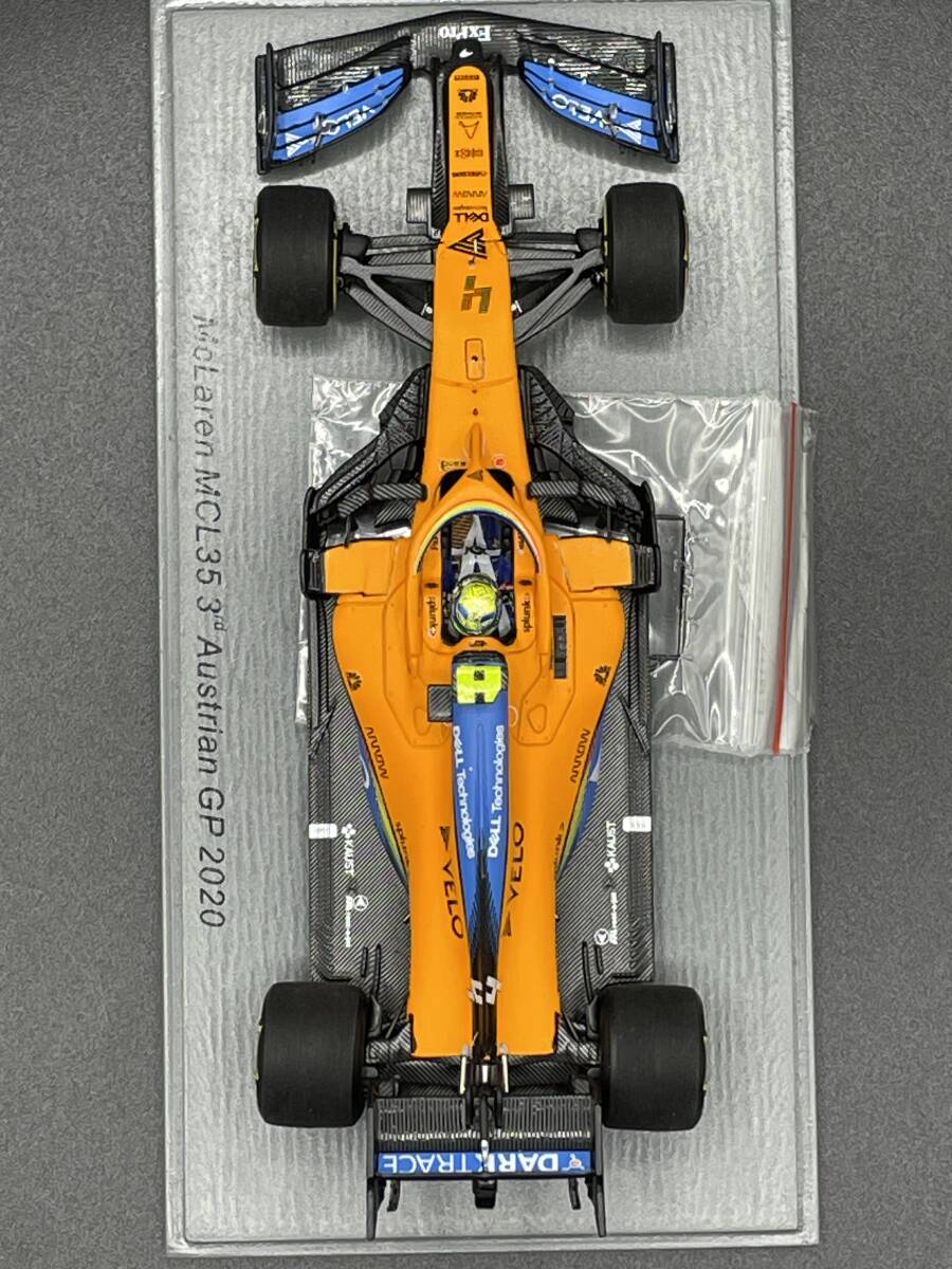 [ переводная картинка обработка ]1/43 Spark McLAREN MCL35 3rd Австрия GP 2020 #4 L.no белка первый награждение шт. 