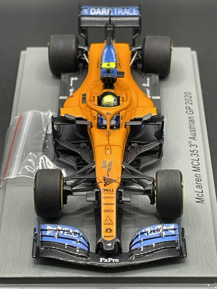 [ переводная картинка обработка ]1/43 Spark McLAREN MCL35 3rd Австрия GP 2020 #4 L.no белка первый награждение шт. 