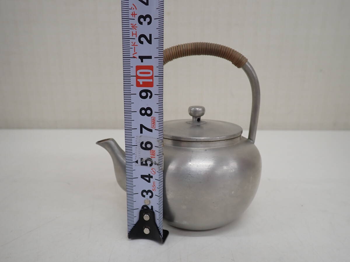 本錫 錫製 湯沸 急須兼用 共箱 煎茶器 横12.5cm 高さ12cm 重さ 本錫 錫製 湯沸 急須兼用 共箱 煎茶器 横12.5cm 高さ12cm 重さ