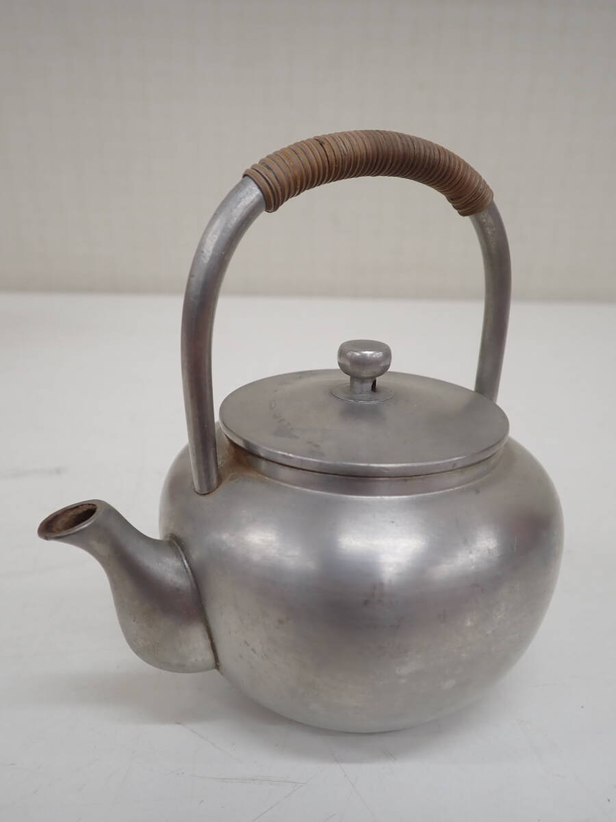 本錫 錫製 湯沸 急須兼用 共箱 煎茶器 横12.5cm 高さ12cm 重さ 本錫 錫製 湯沸 急須兼用 共箱 煎茶器 横12.5cm 高さ12cm 重さ