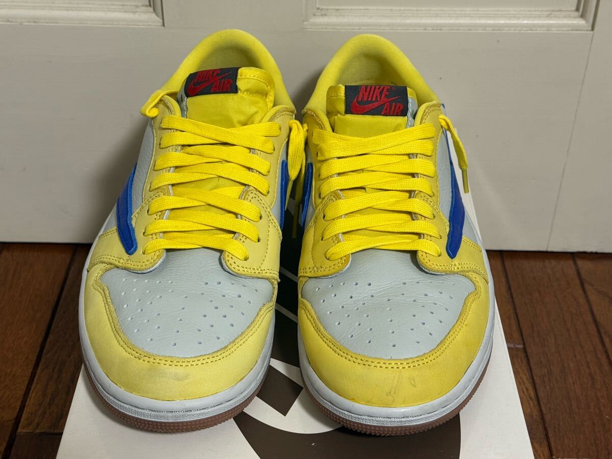Travis Scott Nike WMNS AirJordan1 Retro Low OG Canary 27.5cm Travis Scott Nike WMNS AirJordan1 Retro Low OG Canary 27.5cm