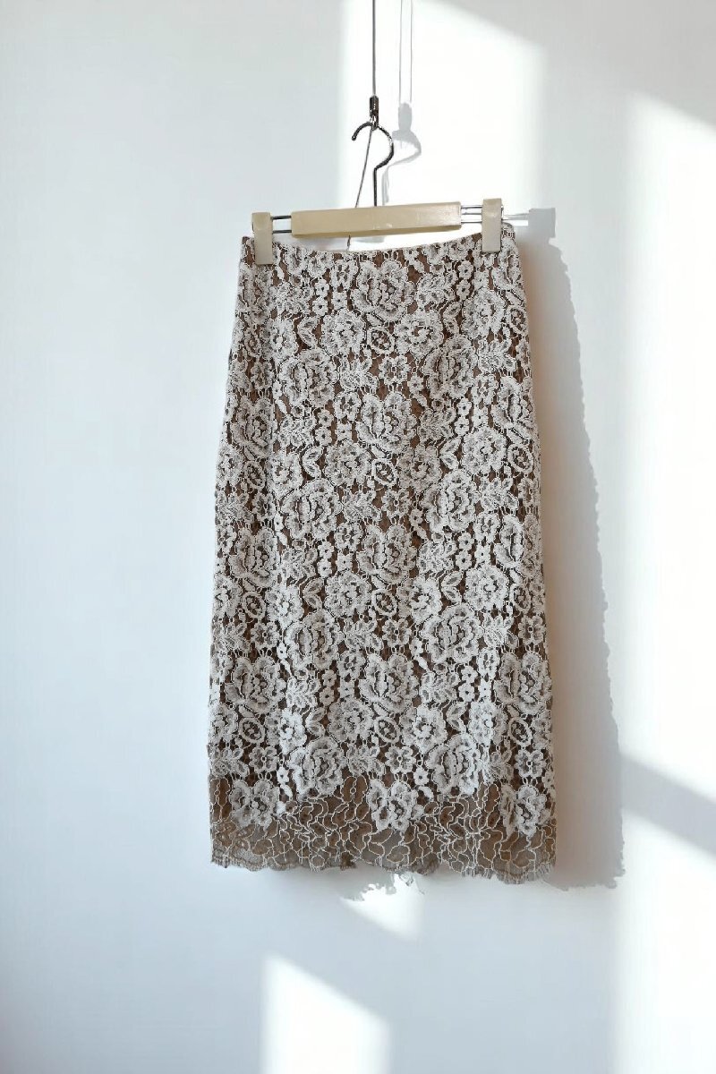 ★送料無(wú)料！タグ有　未使用　イエナ　*総レース　タイトスカート/size:36//定価￥19.800*　古著のgplus広島　2504r3