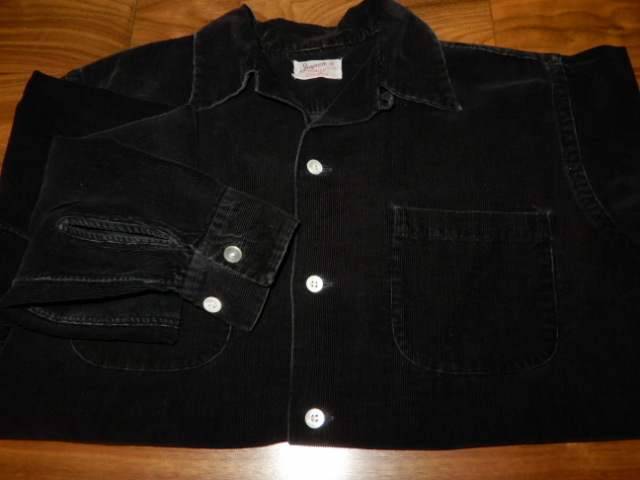 50's SPECIAL 【 黒 コーデュロイ 】 肉厚 BLACK Open Collar 50's SPECIAL 【 黒 コーデュロイ 】 肉厚 BLACK Open Collar