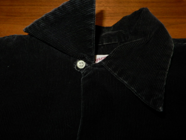 50's SPECIAL 【 黒 コーデュロイ 】 肉厚 BLACK Open Collar 50's SPECIAL 【 黒 コーデュロイ 】 肉厚 BLACK Open Collar