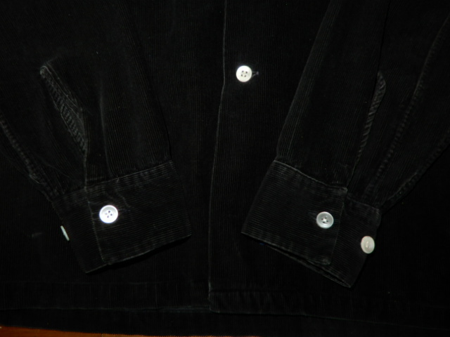 50's SPECIAL 【 黒 コーデュロイ 】 肉厚 BLACK Open Collar 50's SPECIAL 【 黒 コーデュロイ 】 肉厚 BLACK Open Collar