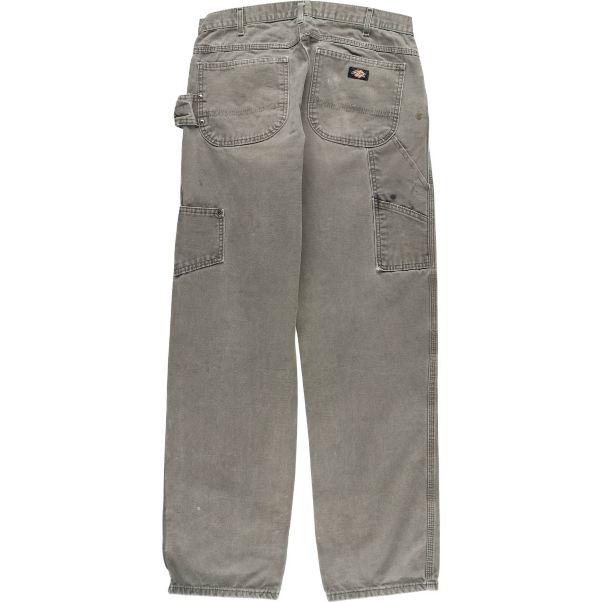 W32★古着 ディッキーズ Dickies パンツ メンズ 紺 ネイビー 24jun27 中古 ボトムス ロング 古着通販 W32☆古着 ディッキーズ ペインター パンツ メンズ シャー