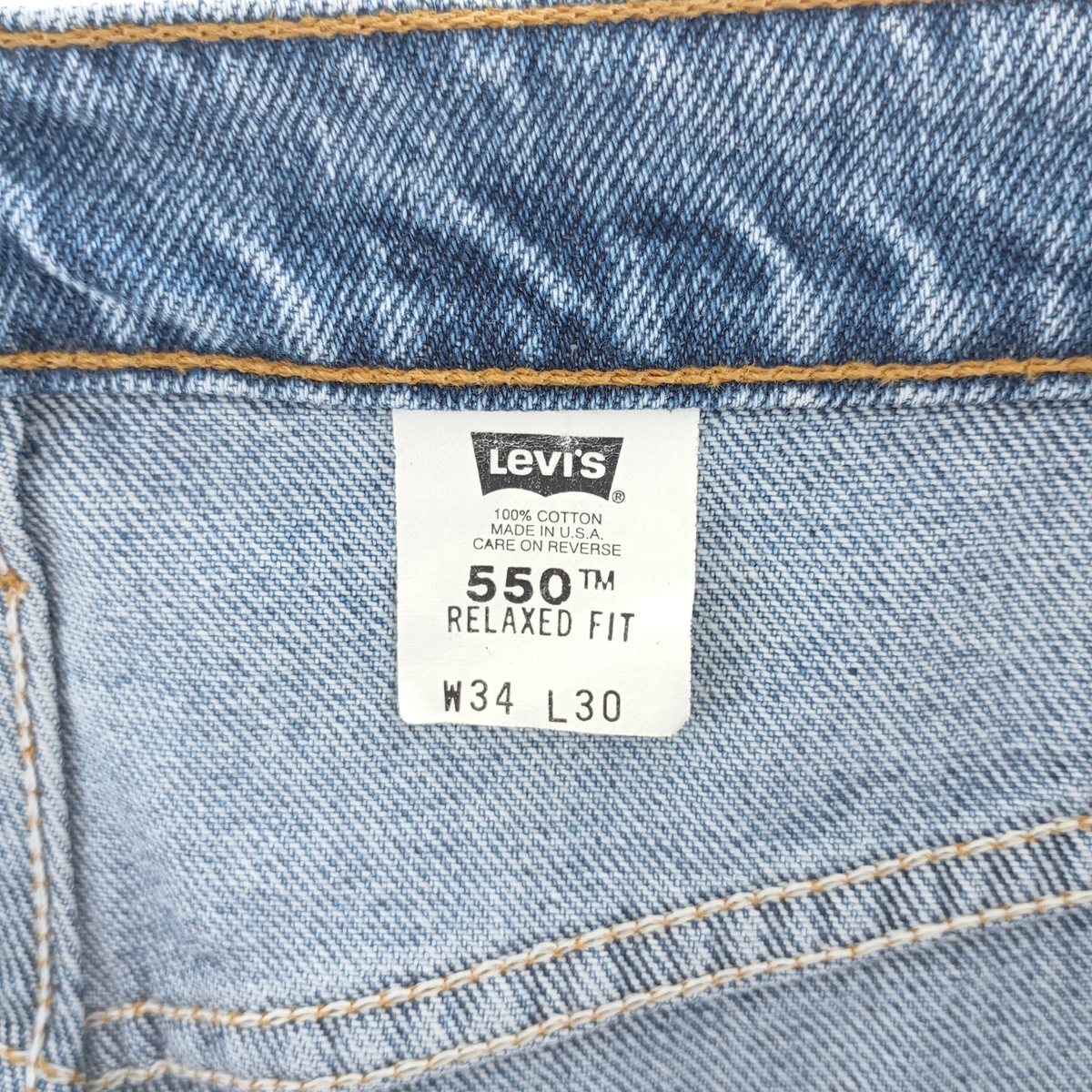 古著 90年代 リーバイス Levi's 550 RELAXED FIT テーパードデニムパンツ USA制 メンズw33相當 ヴィンテージ /eaa417556