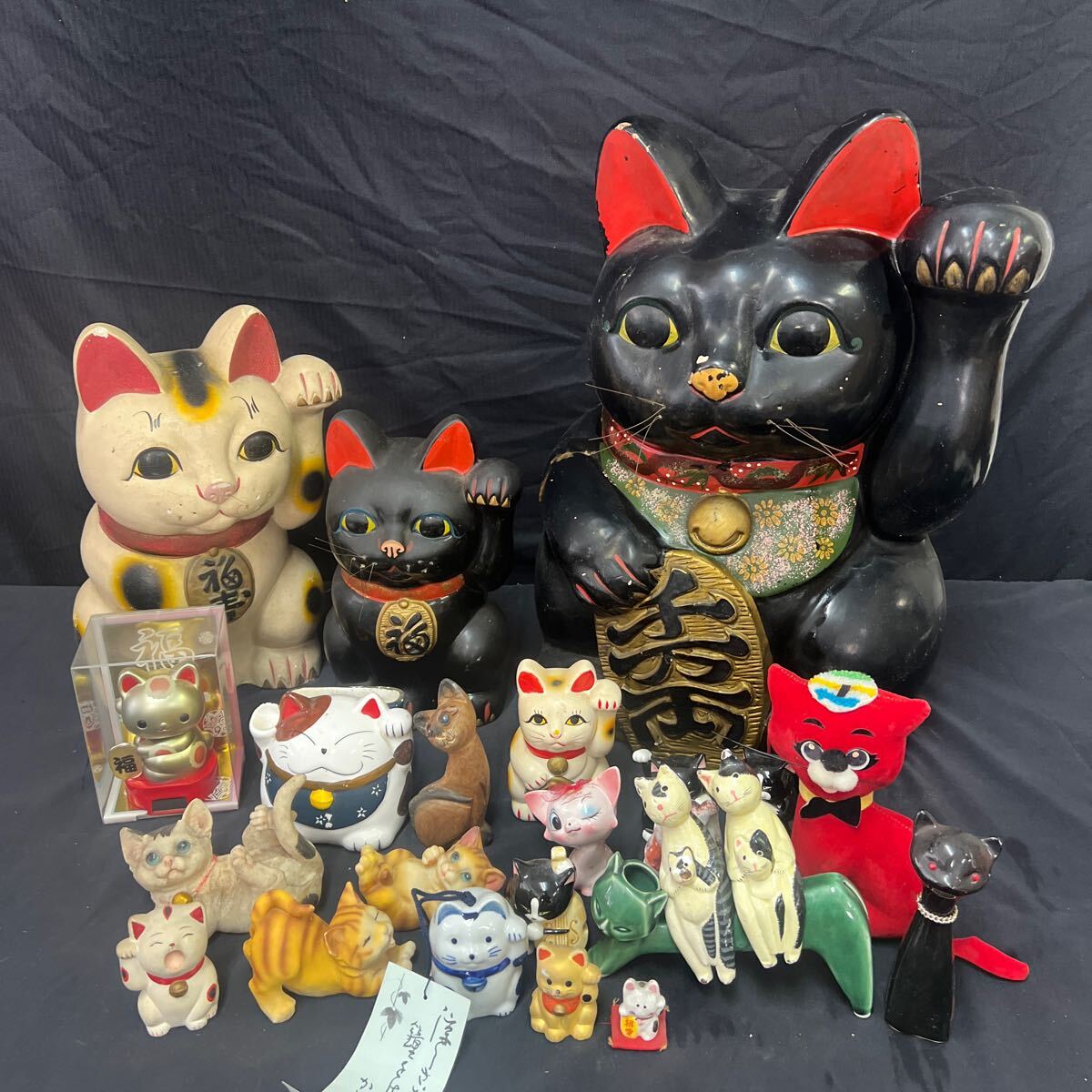 ○中古《招き猫 まとめて》 縁起物 置物 開運 昭和レトロ 貯金箱 ○中古《招き猫 まとめて》 縁起物 置物 開運 昭和レトロ 貯金箱