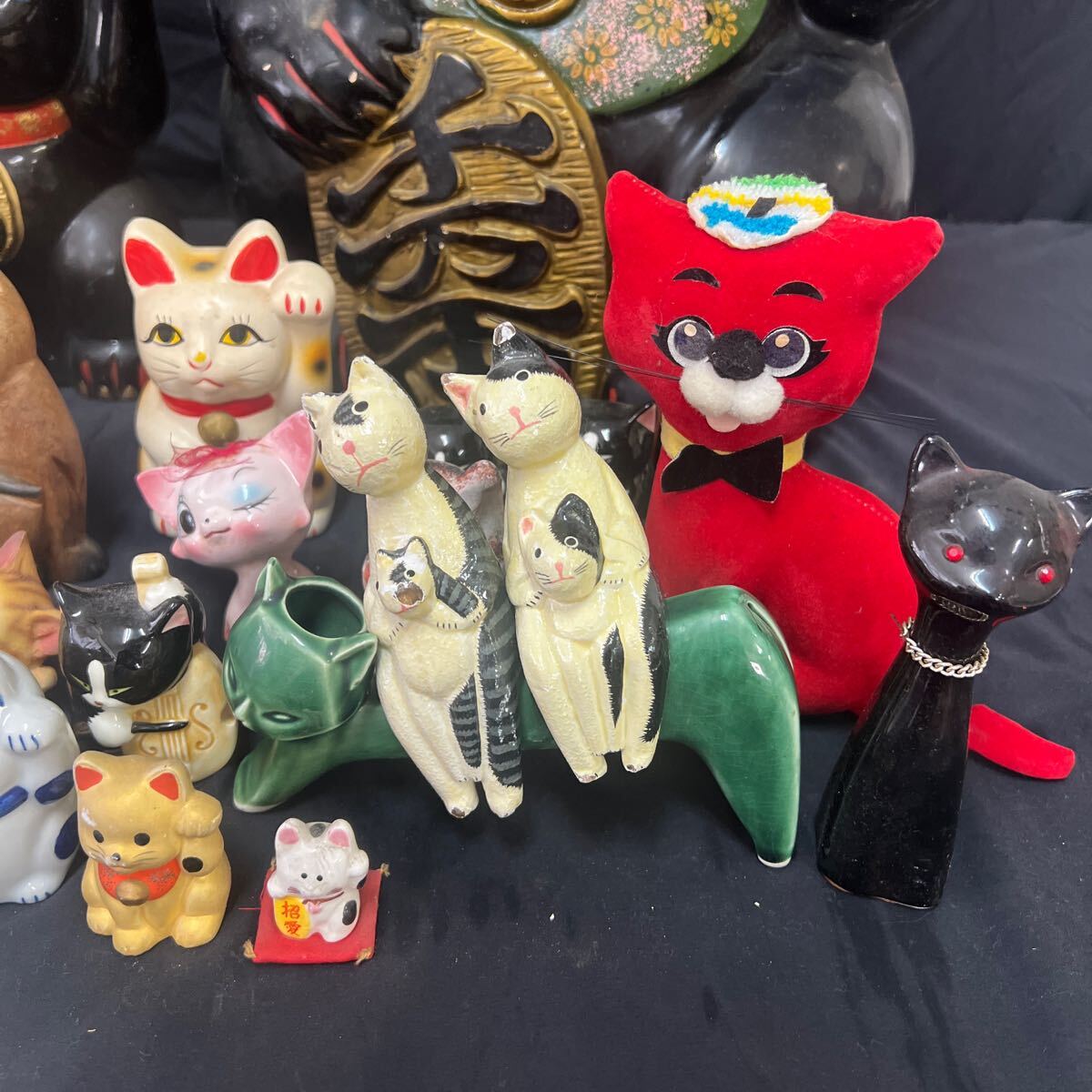 ○中古《招き猫 まとめて》 縁起物 置物 開運 昭和レトロ 貯金箱 ○中古《招き猫 まとめて》 縁起物 置物 開運 昭和レトロ 貯金箱