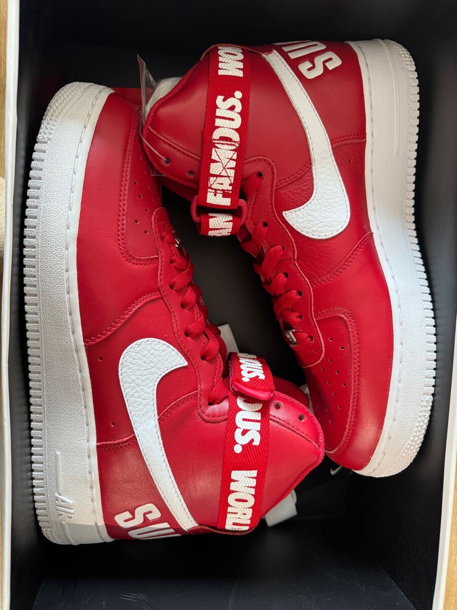 SUPREME NIKE AIR FORCE 1 28cm 新品未使用 HIGH 赤 RED SUPREME NIKE AIR FORCE 1 28cm 新品未使用 HIGH 赤 RED