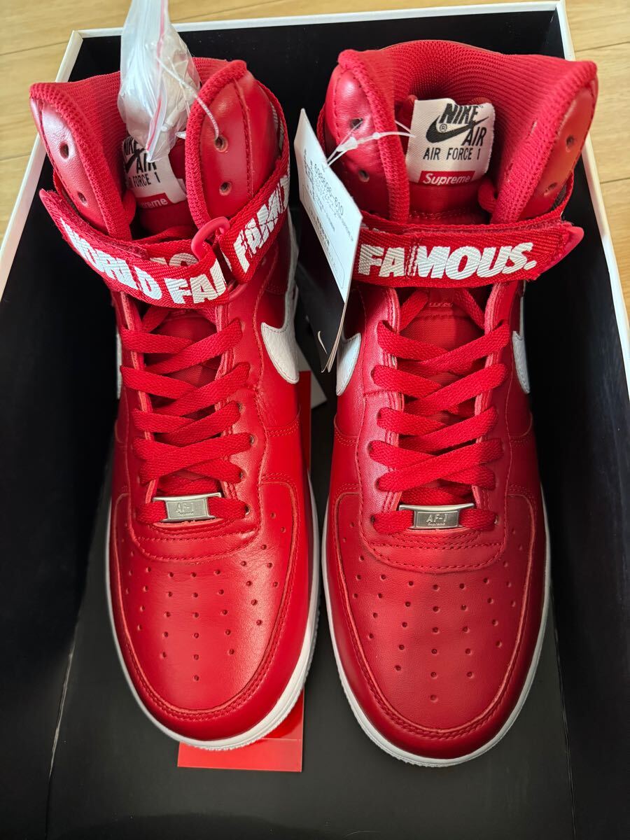 SUPREME NIKE AIR FORCE 1 28cm 新品未使用 HIGH 赤 RED SUPREME NIKE AIR FORCE 1 28cm 新品未使用 HIGH 赤 RED