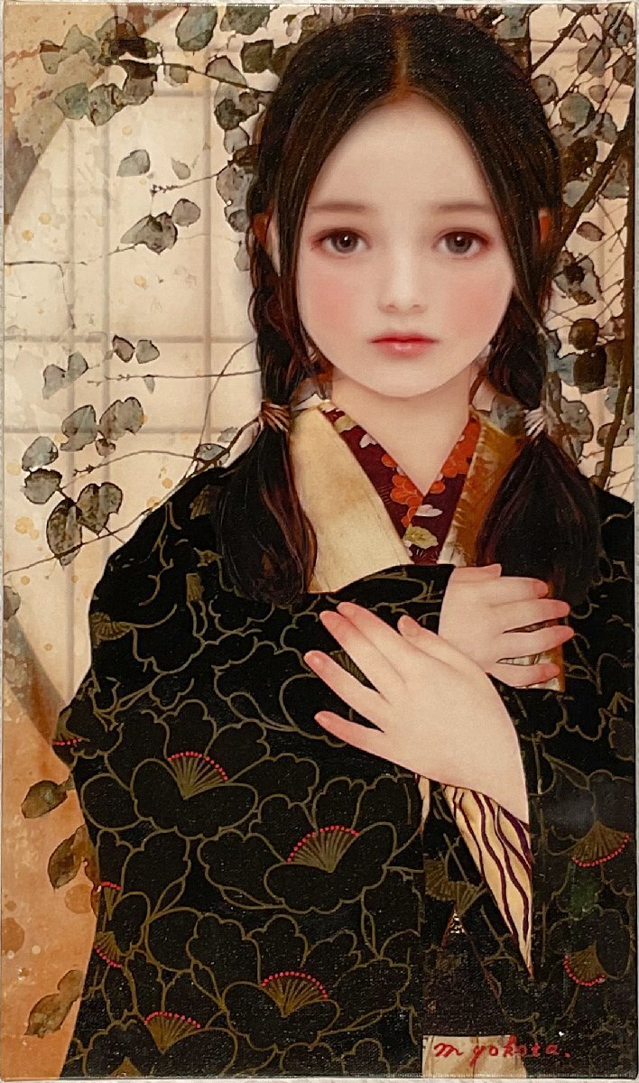 代理出品】横田美晴(1961ー) 唯一無二の現代美人画6号『白雲 代理出品】横田美晴(1961ー) 唯一無二の現代美人画6号『白雲