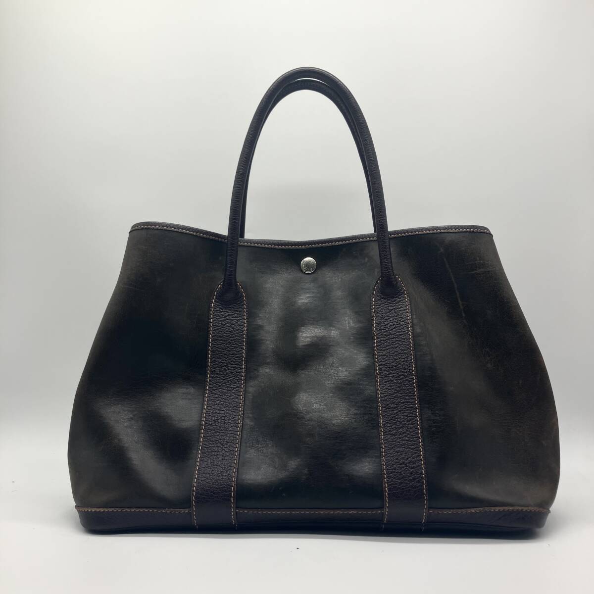 美品 HERMES エルメス ガーデンパーティpm アマゾニア ネゴンダ 美品 HERMES エルメス ガーデンパーティpm アマゾニア ネゴンダ