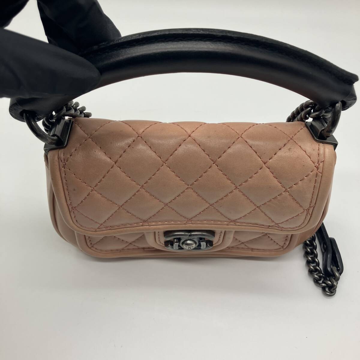 美品 CHANEL シャネル ココマーク カーフスキン 2way 美品 CHANEL シャネル ココマーク カーフスキン 2way
