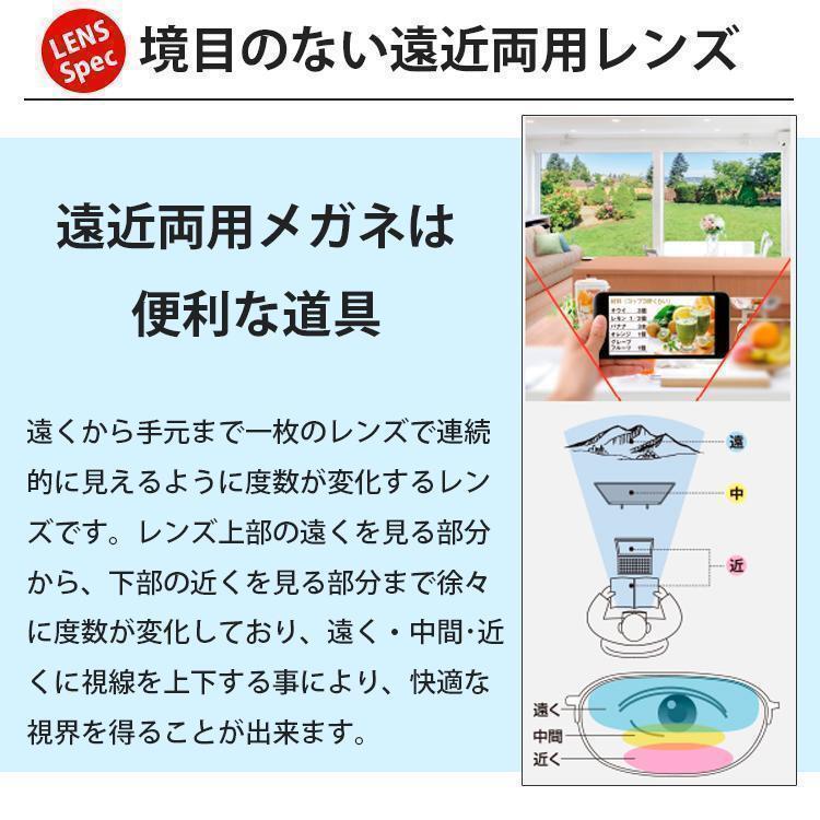 遠(yuǎn)近両用メガネ ウェリントン 鯖江メガネ HOYA 累進(jìn)屈折力レンズ付き 遠(yuǎn)用度數(shù)±0.00(度なし) 近用度數(shù)(+2.50) AK503 新品