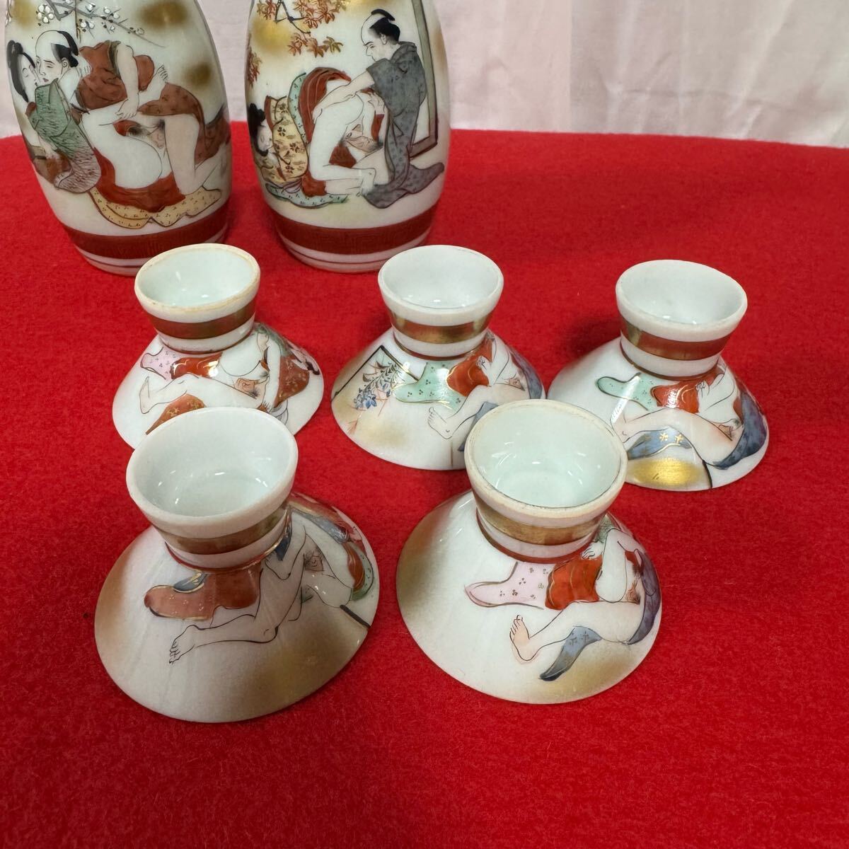 九谷焼 酒器 徳利 盃 お猪口 酒器セット 酒盃 浮世絵 春画(酒器 九谷焼 酒器 徳利 盃 お猪口 酒器セット 酒盃 浮世絵 春画(酒器