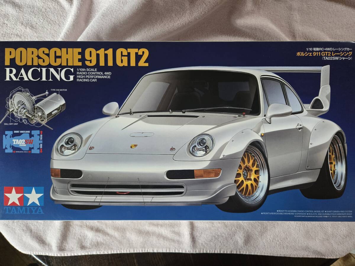 タミヤ1/10RCカー【ポルシェ911GT2 TA02SWシャーシ】 新品未組立 タミヤ1/10RCカー【ポルシェ911GT2 TA02SWシャーシ】 新品未組立