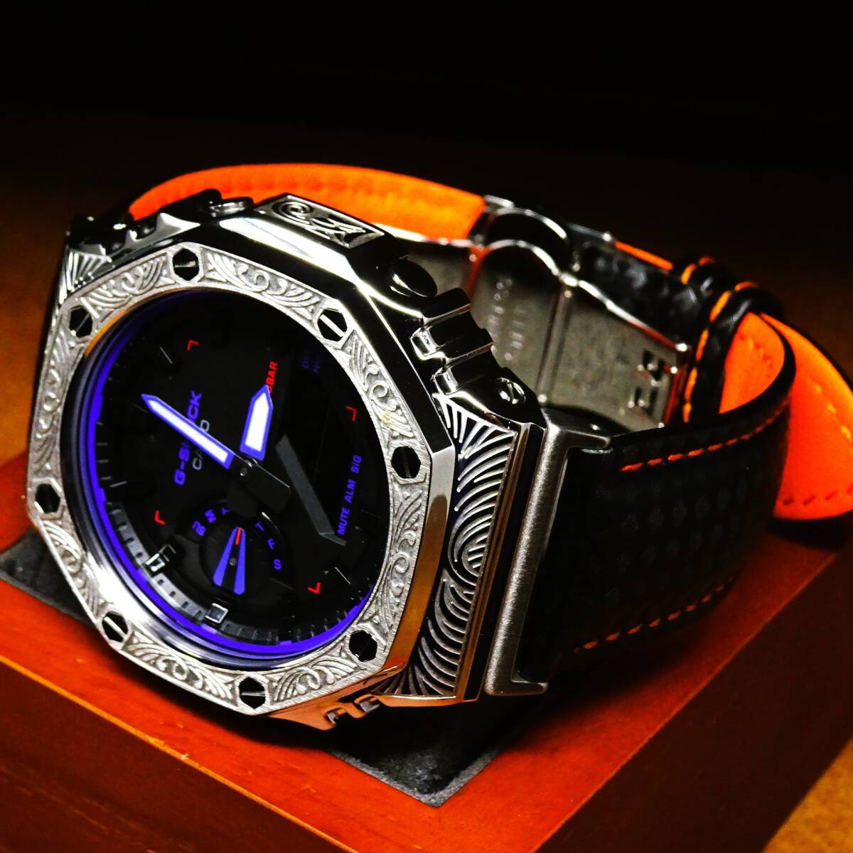 〓新品〓GショックMODカスタム〓正規品GA2100本体付きステンレス 〓新品〓GショックMODカスタム〓正規品GA2100本体付きステンレス