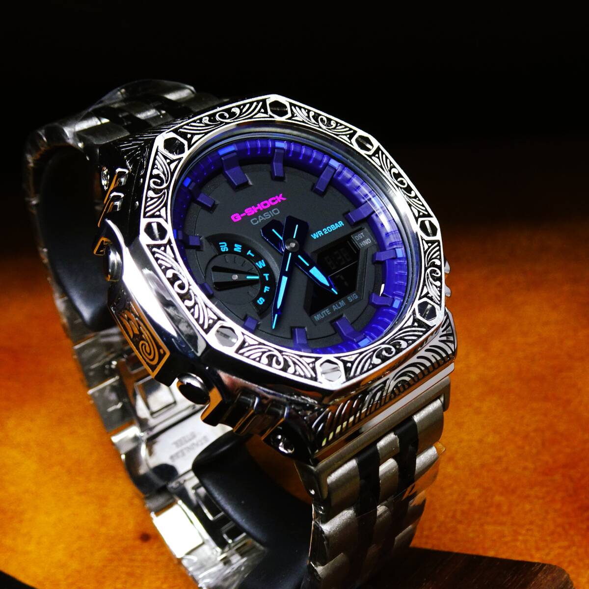〓新品〓GショックCUSTOM・MADE腕時計本体付GA2100ステンレス製 〓新品〓GショックCUSTOM・MADE腕時計本体付GA2100ステンレス製