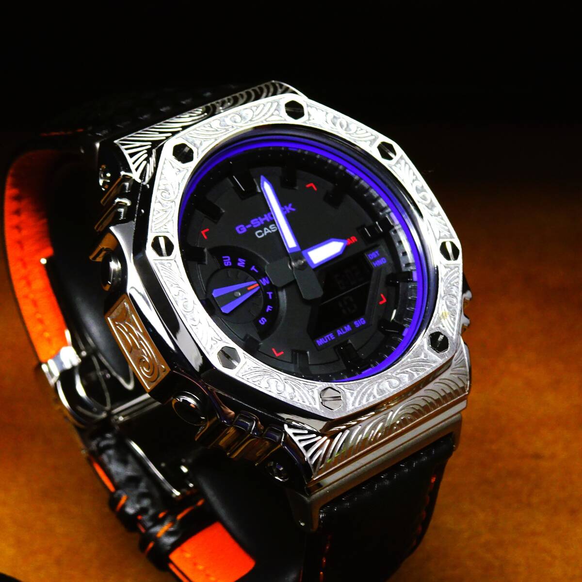 〓新品〓GショックMODカスタム〓正規品GA2100本体付きステンレス 〓新品〓GショックMODカスタム〓正規品GA2100本体付きステンレス