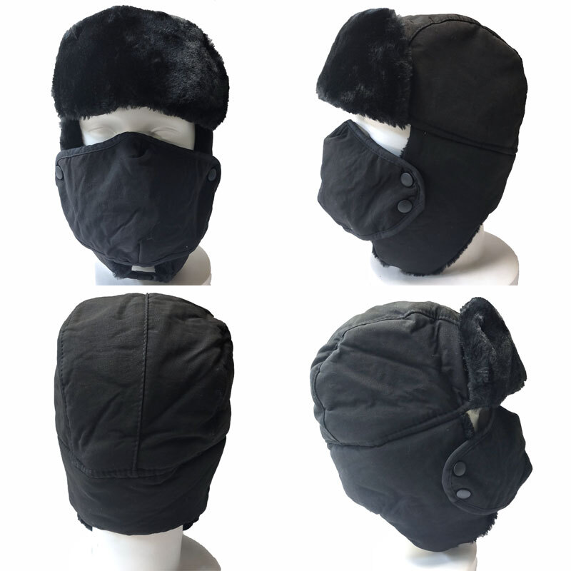 3way フライトキャップ　パイロットキャップ　イヤーフラップキャップ　耳當(dāng)て　マスク付　アウトドア　スノボ　スキー