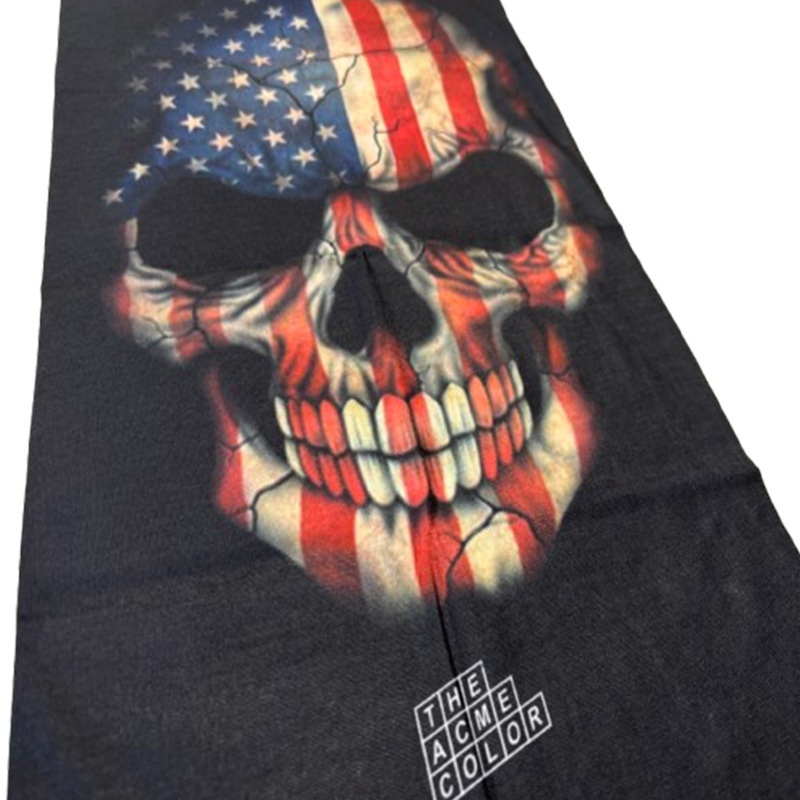 【メール便送料無料】ストレッチ素材チューブマスク『USA SKULL』BUFF-USASKULL バフマスク　BUFF MASK バイク