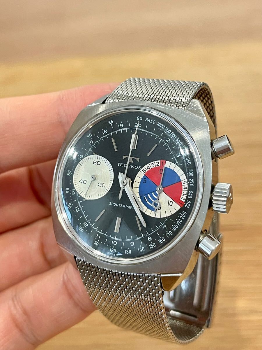 稼働 TECHNOS テクノス SPORTSGRAPH スポーツグラフ 手巻き 稼働 TECHNOS テクノス SPORTSGRAPH スポーツグラフ 手巻き