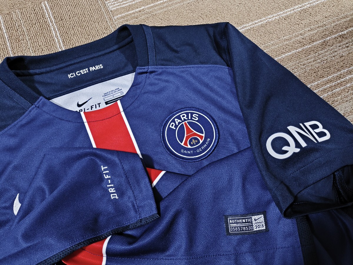 サイズ：S　美品　パリ?サンジェルマン PSG 15-16 ホーム ユニフォーム ナイキ NIKE Paris Saint-Germain サッカー シャツ 