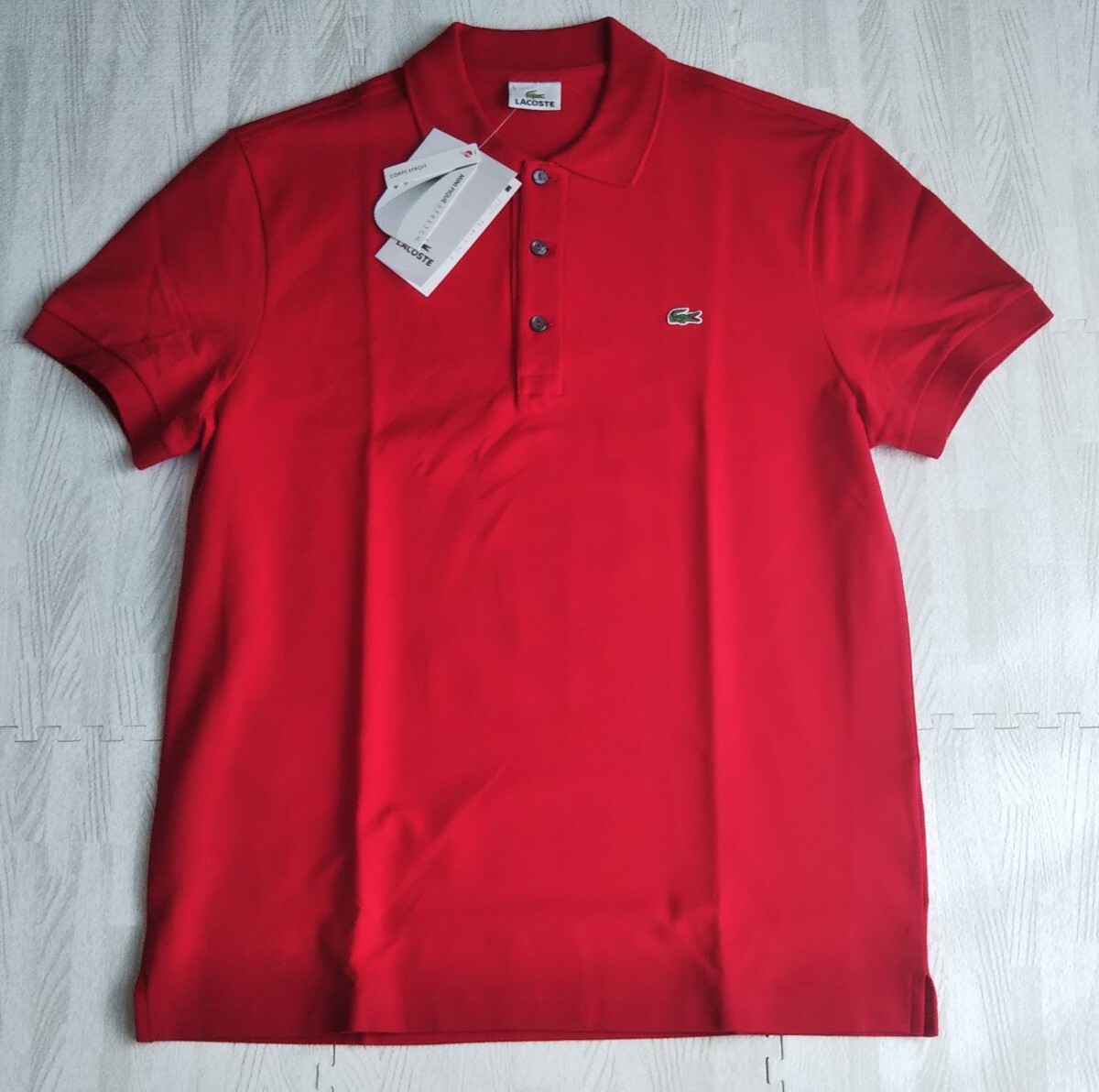 未使用】ラコステ LACOSTE ポロシャツ サイズ5 L タグ付 デッド 未使用】ラコステ LACOSTE ポロシャツ サイズ5 L タグ付 デッド