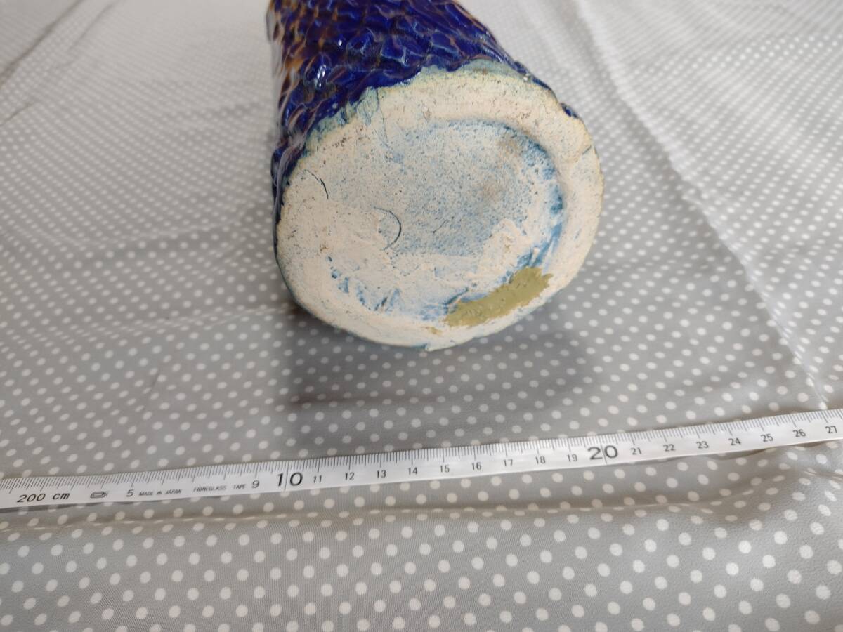 花瓶 鉢 生け花 生花 花器 水盤 高台 フラワーベース 華道 華道具 フラワーポット インテリア 飾り 一輪差し 一輪挿し 陶磁器 陶器 青 即決