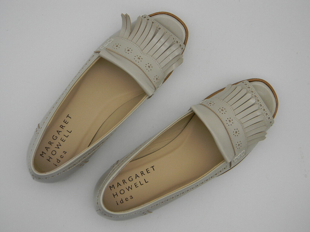 MARGARET HOWELL idea 】 革パンプス(24.5cm)ベージュ MARGARET HOWELL idea 】 革パンプス(24.5cm)ベージュ