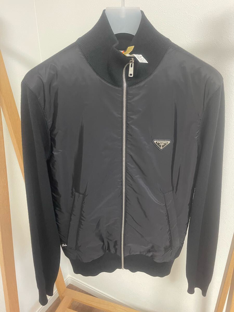 PRADA ブラックナイロンジャケットPRADA ナイロン ドライバーズ PRADA ブラックナイロンジャケットPRADA ナイロン ドライバーズ