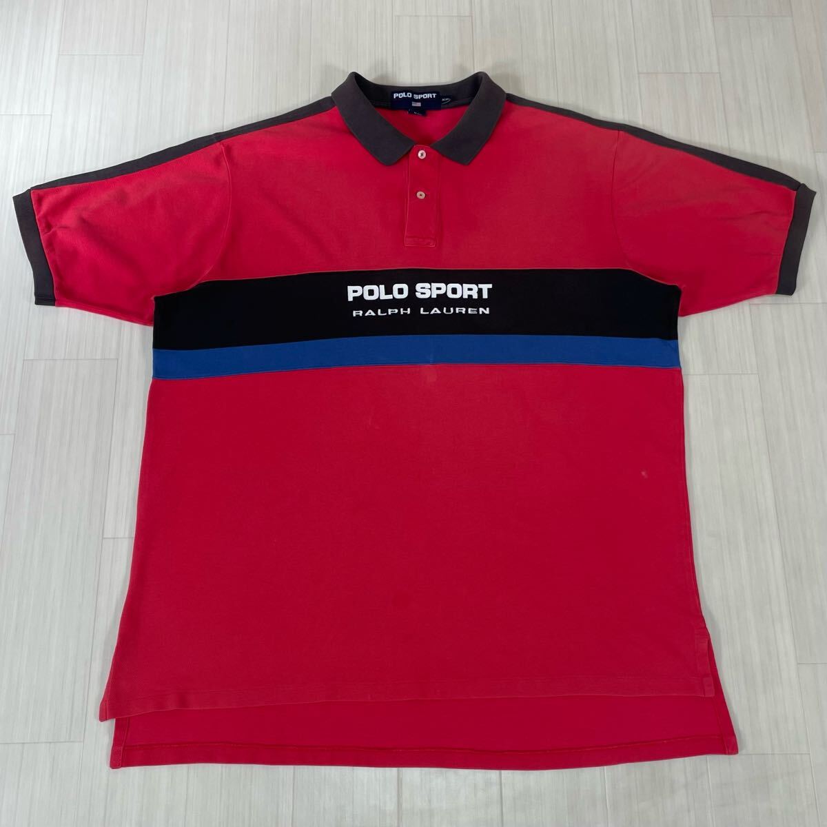 入手困難 POLO ポロスポーツ ビッグロゴ 半袖ポロシャツ XXL 入手困難 POLO ポロスポーツ ビッグロゴ 半袖ポロシャツ XXL